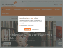 Tablet Screenshot of bibliotheekhlb.nl